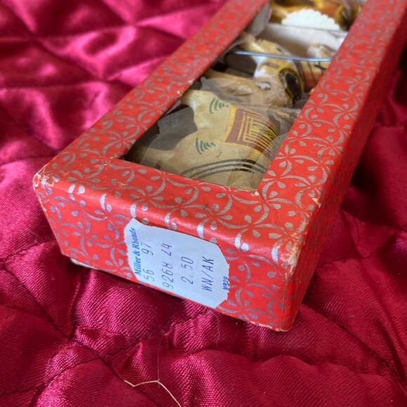 Vintage 70s Wooden Animal Christmas Ornaments Set of 4 w/Original Box - Picture 5 of 5